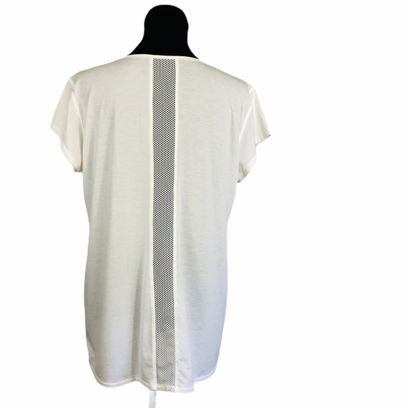 ATHLETA White Short Sleeve Tee in SZ Large Tall - Picture 5 of 11